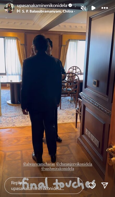 Ram Charan gives final touch-up to Chiranjeevi