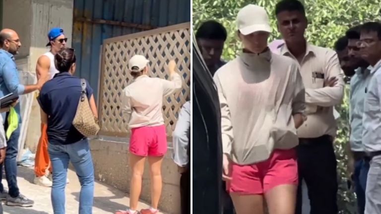 alia bhatt, ranbir kapoor, alia and ranbir, ranbir and alia, alia at new house, ranbir at new house, alia ranbir construction site of their new house, raha kapoor