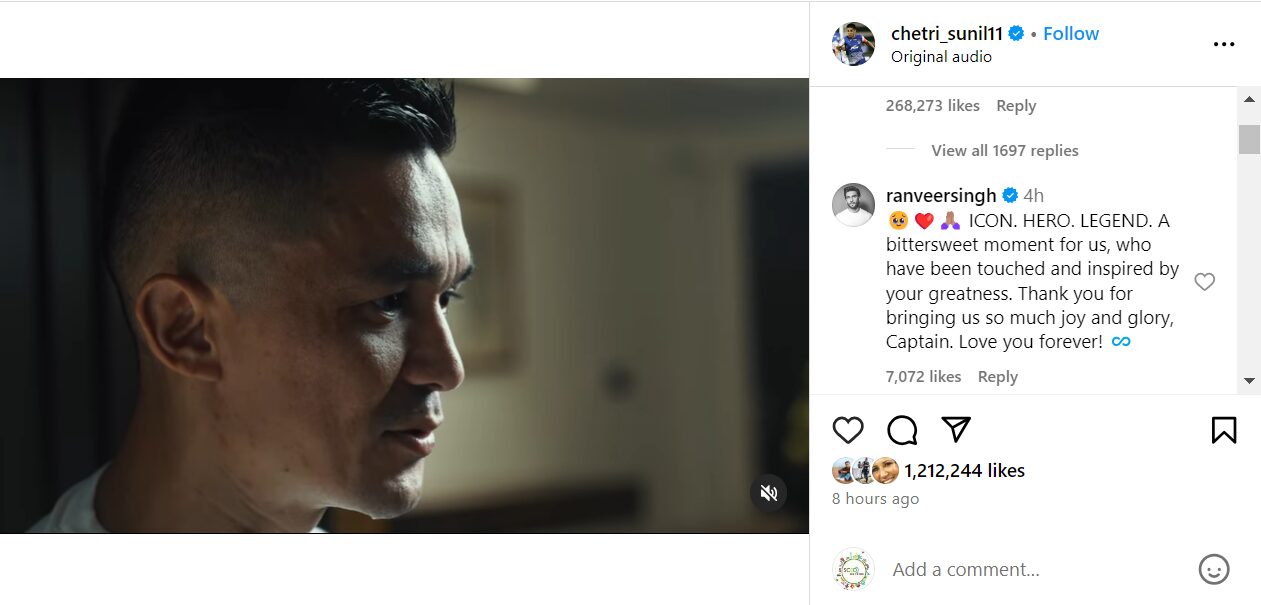 Ranveer Singh's comment