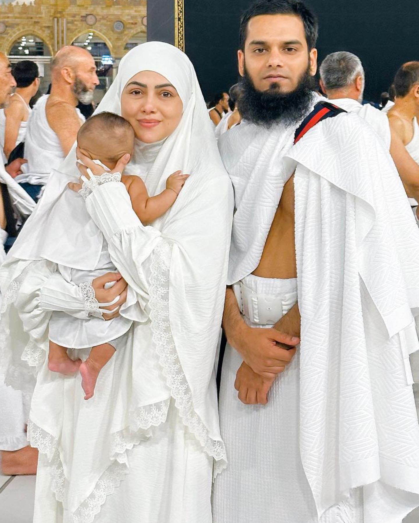 Sana Khan and Mufti Anas with son Saiyad