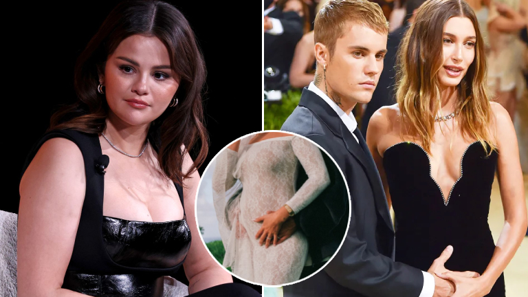 selena gomez, hailey baldwin, justin bieber