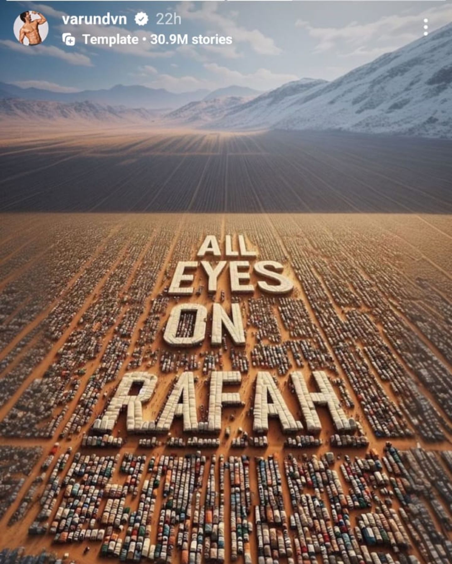 Varun Dhawan supports Palestine