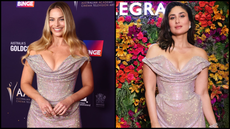 kareena kapoor, kareena and margot, margot robbie and kareena, kareena kapoor khan, bvlgari event, fashion faceoff margot vs kareena