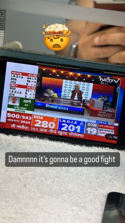 Aly Goni posts about Elections result