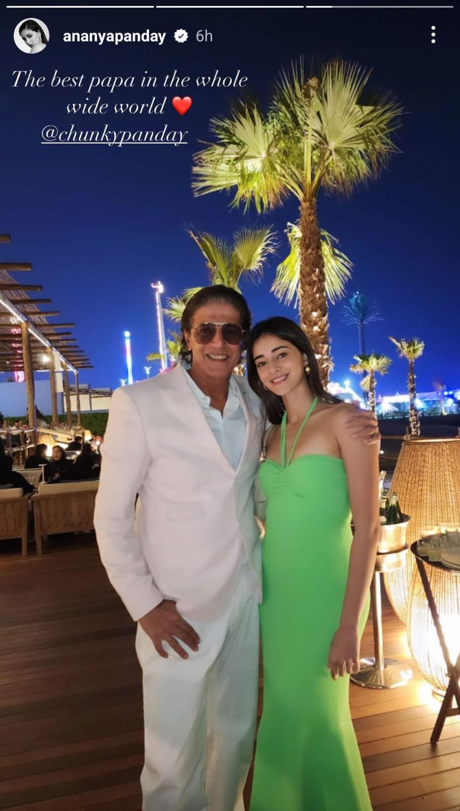 Ananya Panday posts a Father's Day wish for Chunky Panday