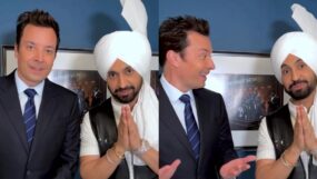 diljit dosanjh, jimmy fallon, diljit at the tonight show, priyanka and diljit, diljit and jimmy fallon