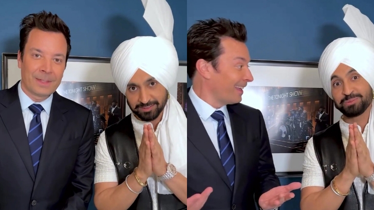 diljit dosanjh, jimmy fallon, diljit at the tonight show, priyanka and diljit, diljit and jimmy fallon
