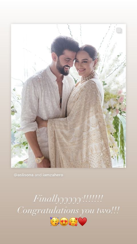 Ileana Dcruz wishes Sonakshi Sinha and Zaheer Iqbal