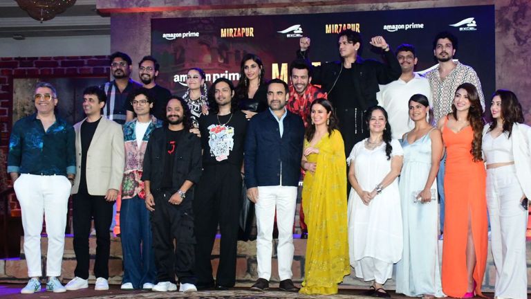 mirzapur season 3, actors in mirzapur, mirzapur trailer launch, mirzapur ali fazal, ali fazal and rasika duggal, rasika and pankaj