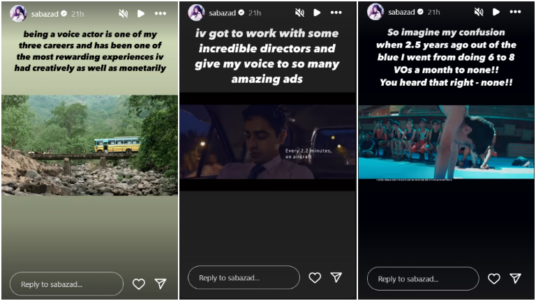 She shares videos of ads while talking about people's mindset