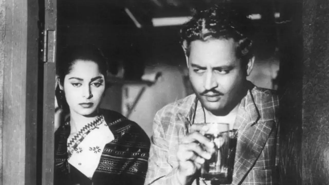 Waheeda Rehman and Guru Dutt