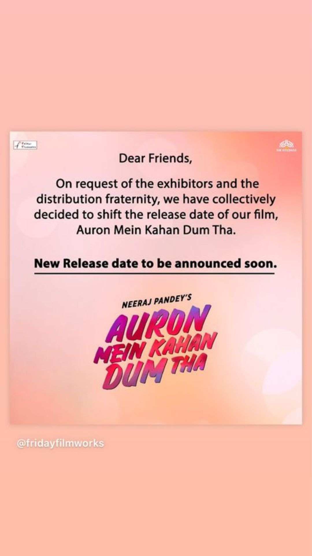 Ajay Devgn's Instagram story