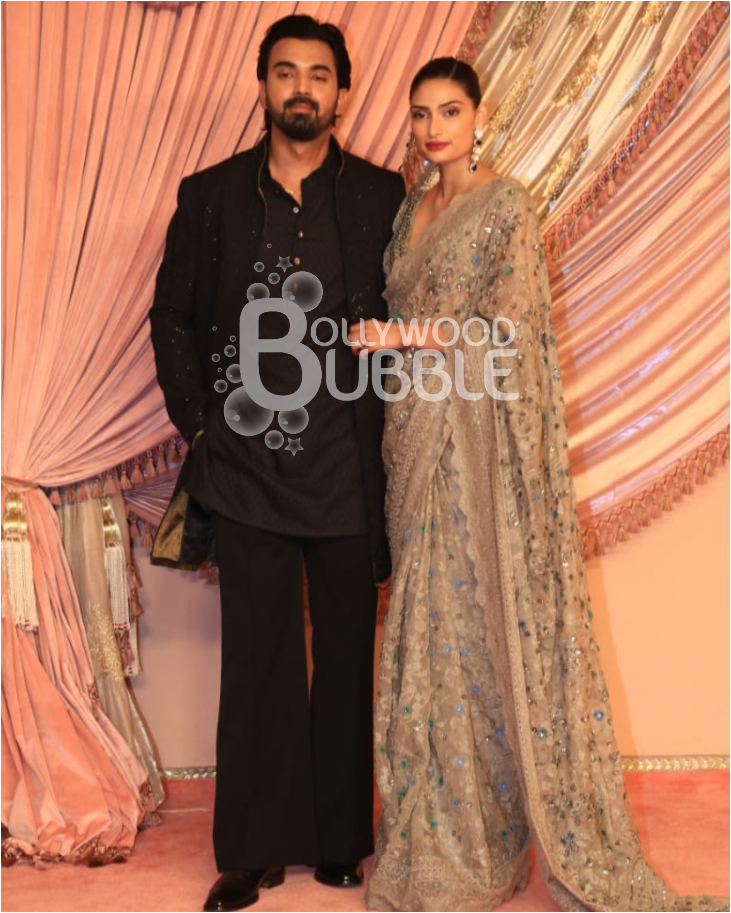 Athiya Shetty & KL Rahul at Anant Ambani and Radhika Merchant's Sangeet ceremony