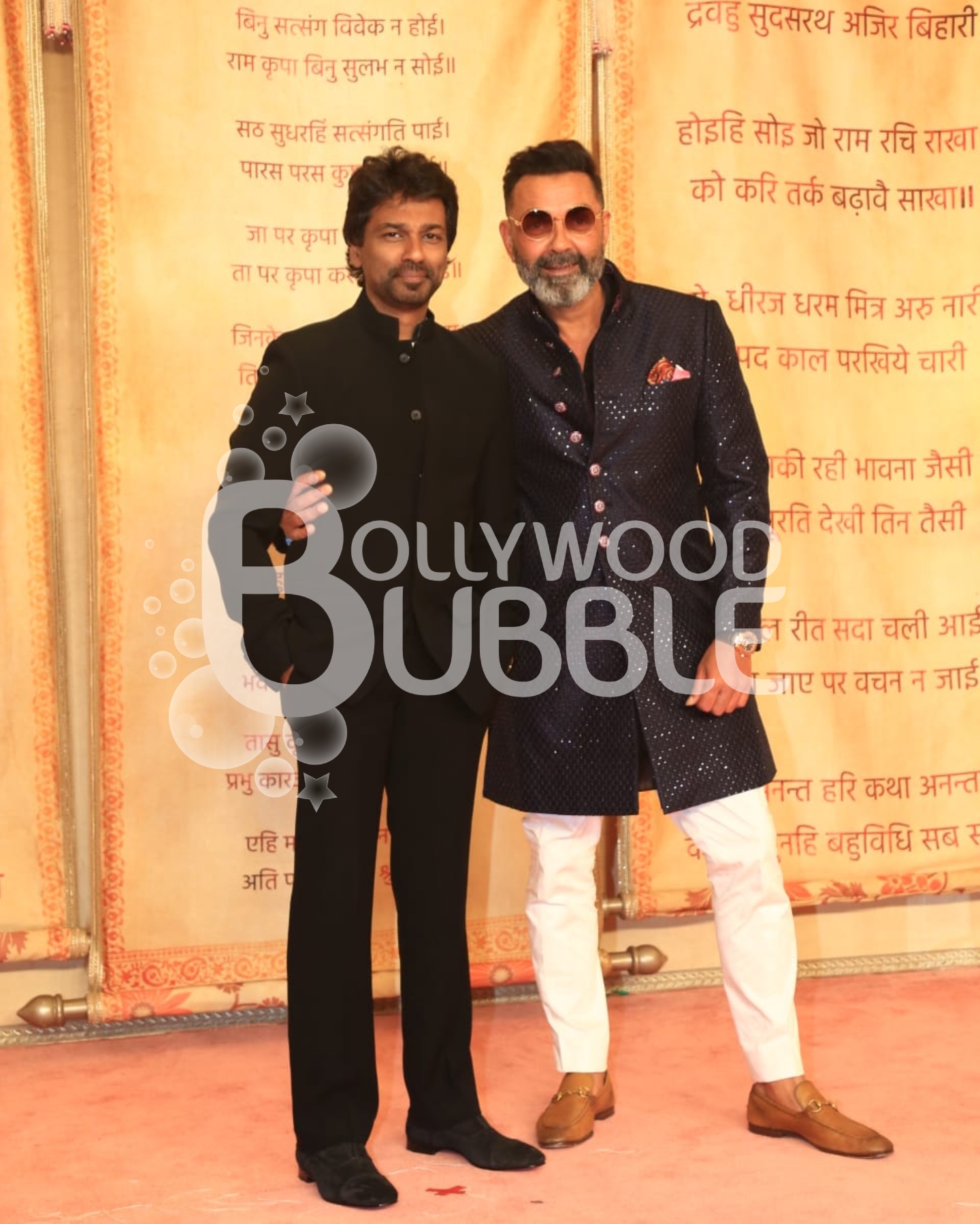 Bobby Deol and Nikhil Dwivedi at Anant Ambani-Radhika Merchant wedding reception