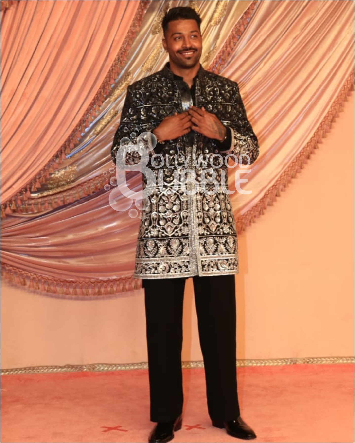 Hardik Pandya at Anant Ambani and Radhika Merchant's Sangeet ceremony