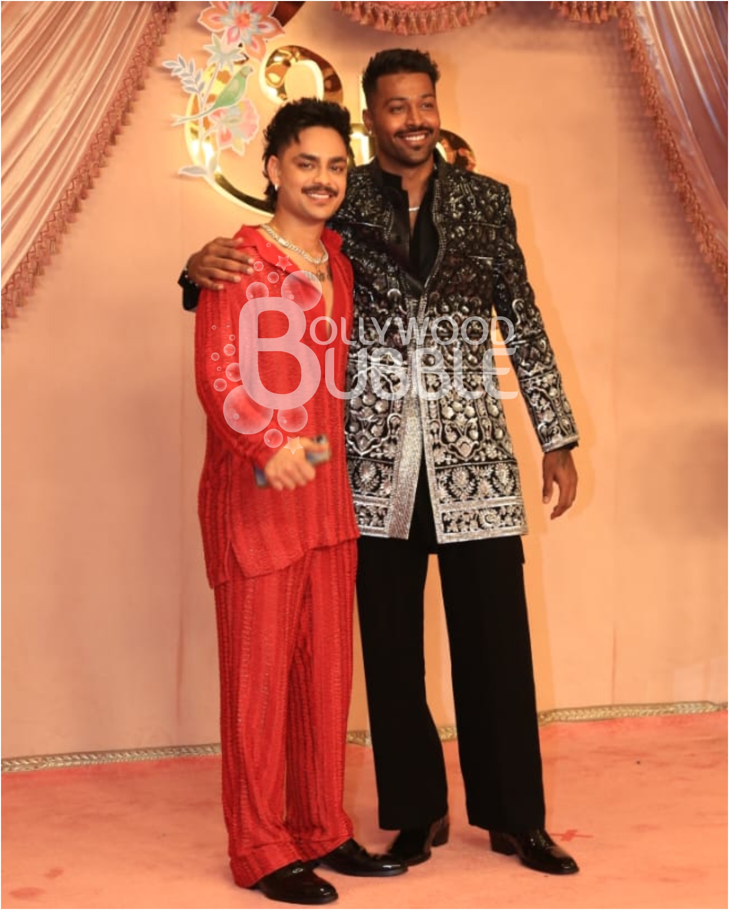 Ishan Kishan & Hardik Pandya at Anant Ambani and Radhika Merchant's Sangeet ceremony