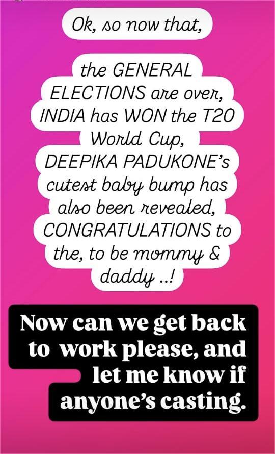 Karan Patel Instagram story