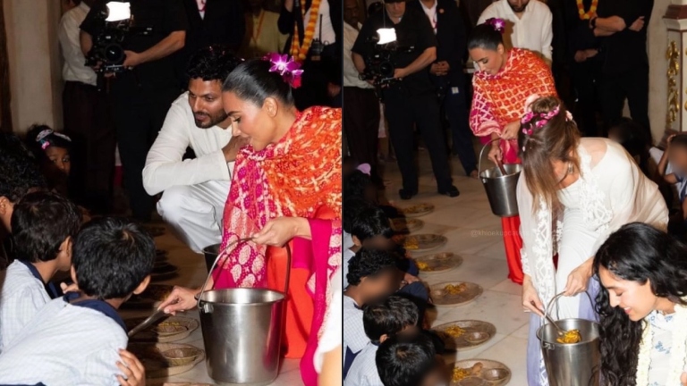 kim kardashian, khloe kardashian, iskcon temple,