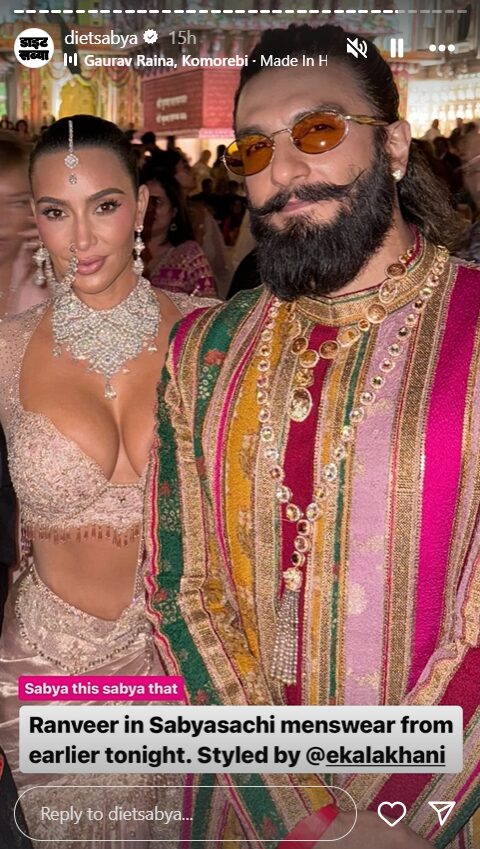 Kim Kardashian and Ranveer Singh