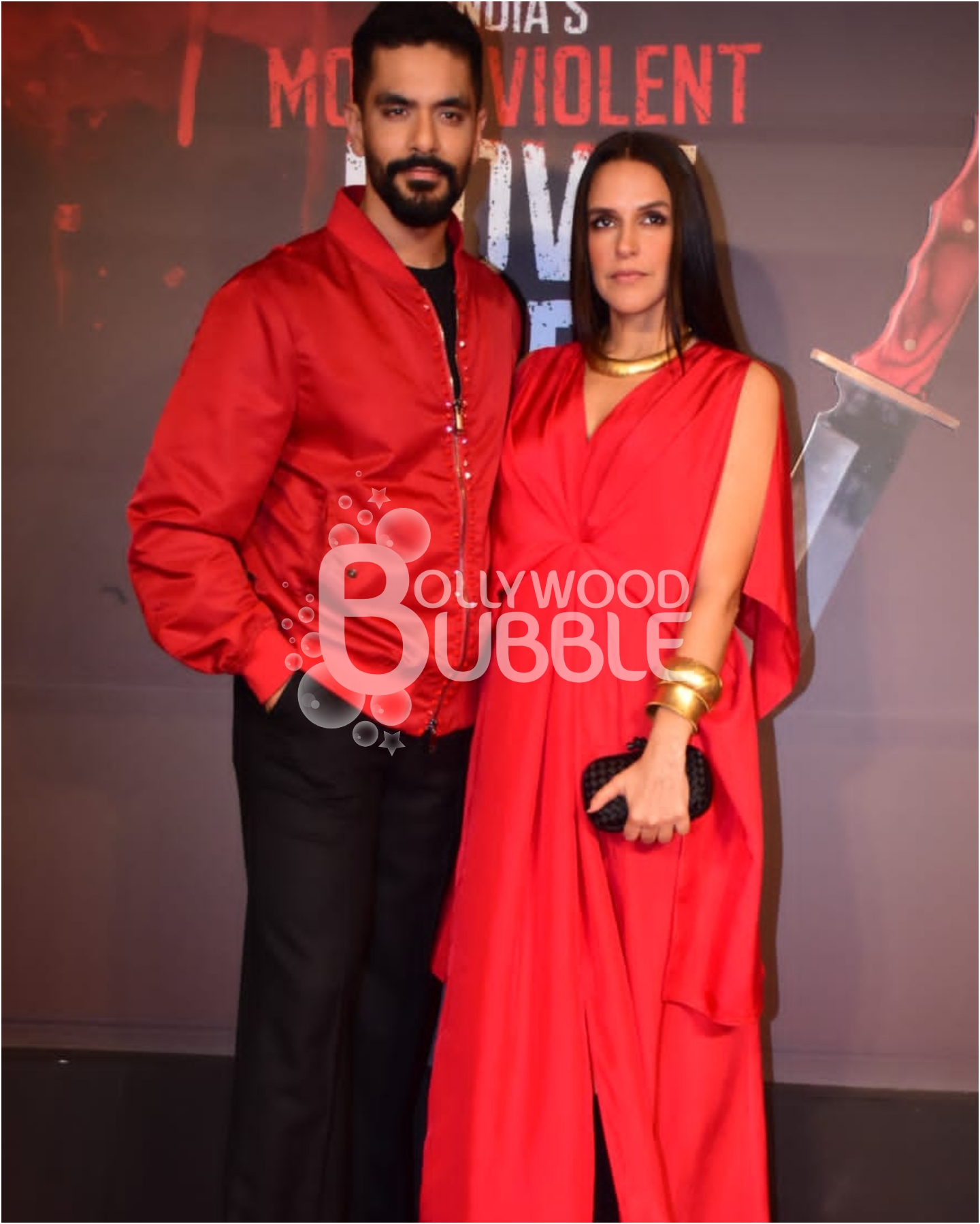 Neha Dhupia and Angad Bedi at KILL screening
