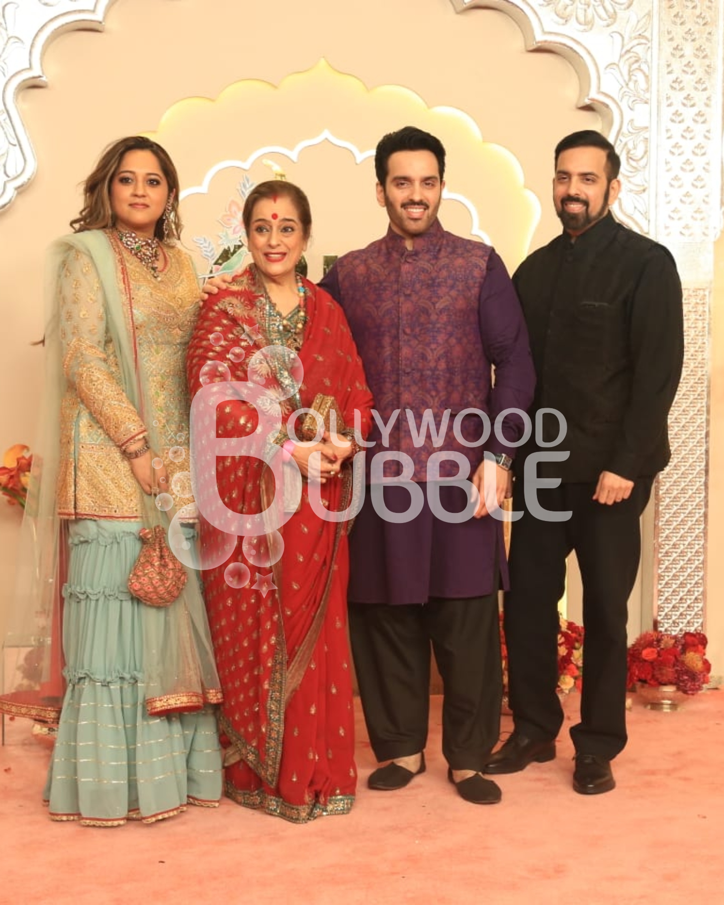 Poonam Sinha, Luv Sinha and Khush Sinha at Anant Ambani-Radhika Merchant wedding