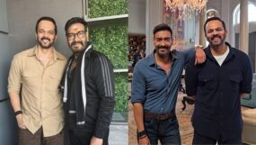 ajay devgn, ajay and rohit, rohit and ajay, ajay and rohit shetty, singham again, singham returns, kareena kapoor, deepika padukone