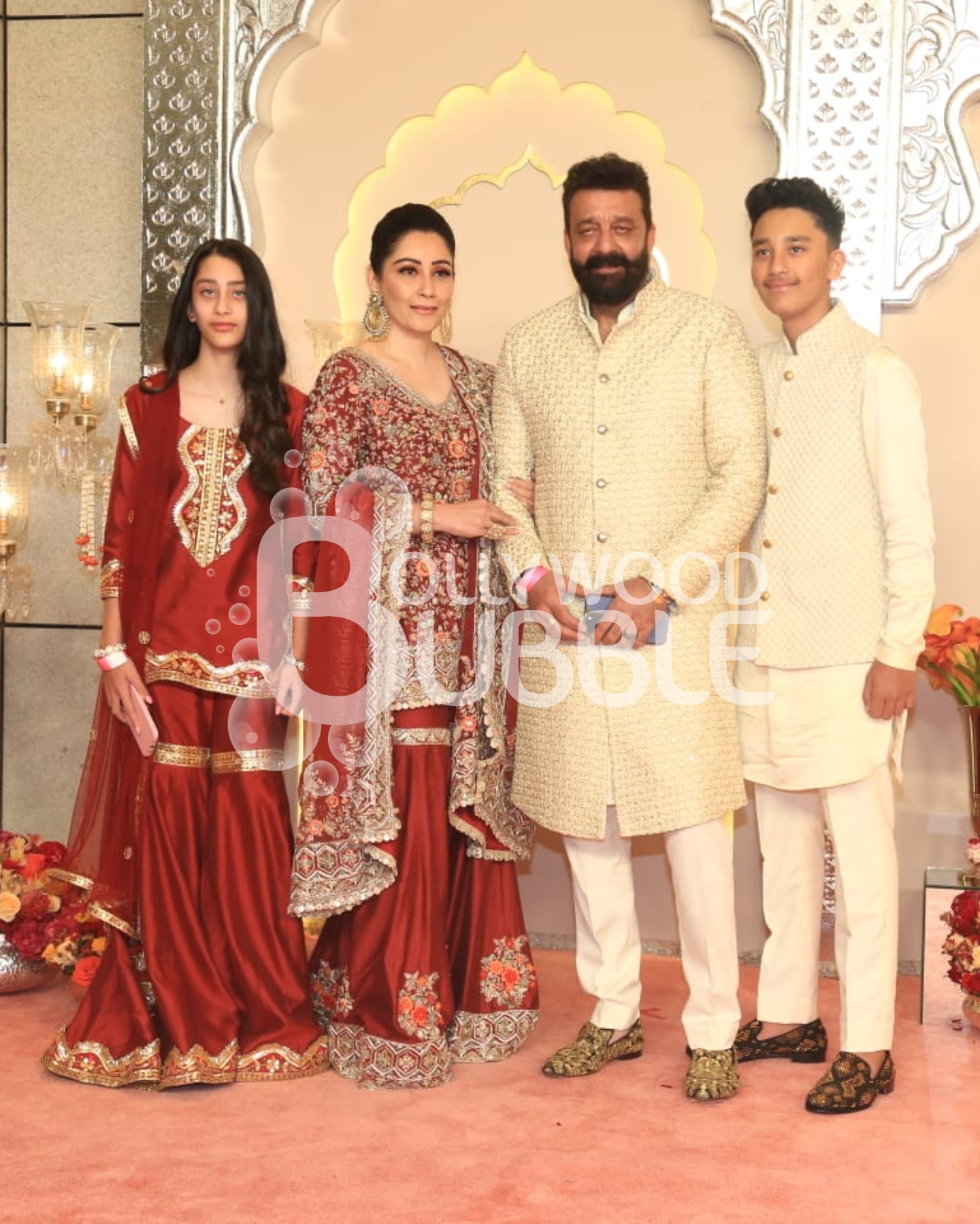 Sanjay Dutt and family at Anant Ambani-Radhika Merchant wedding