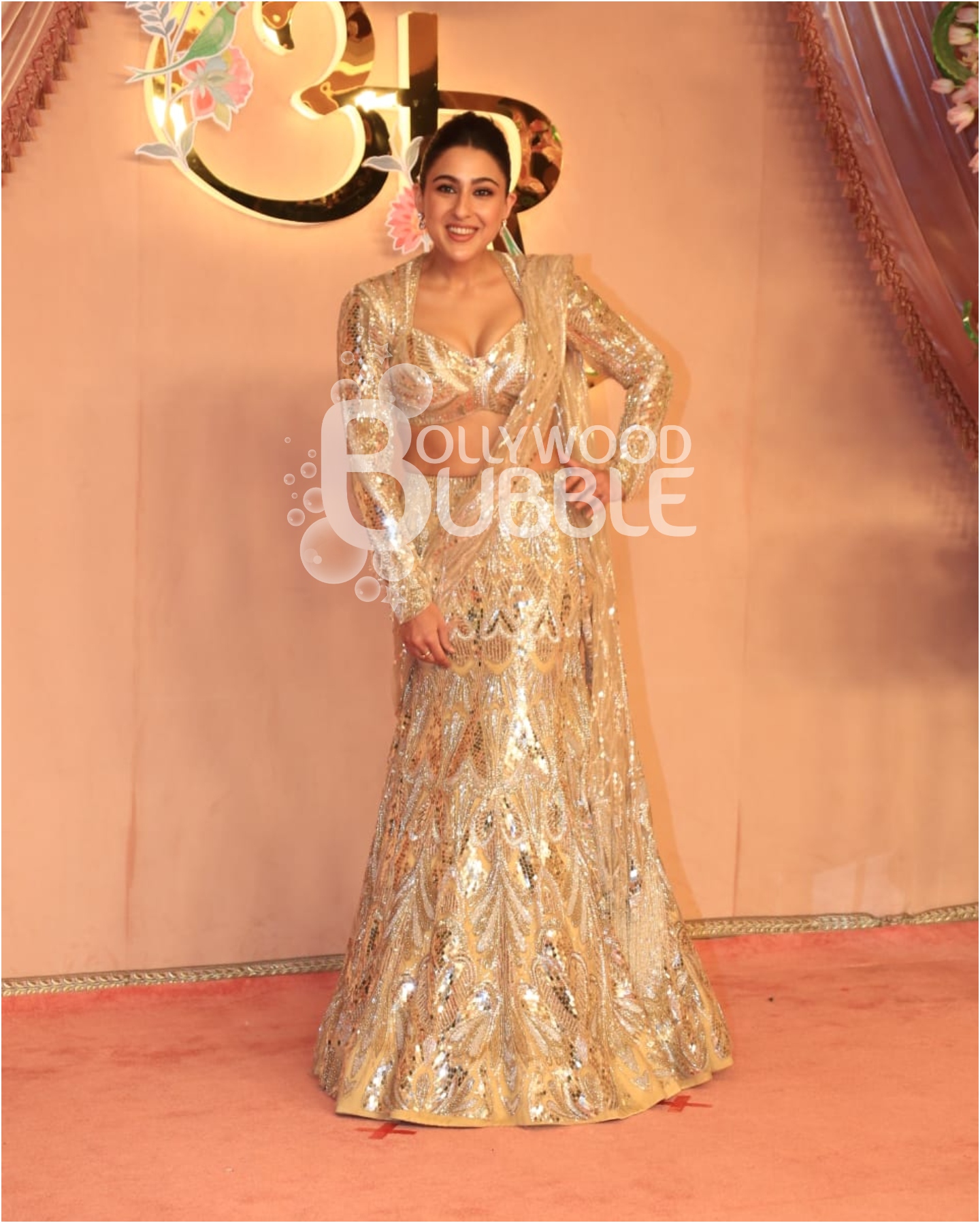 Sara Ali Khan is all smiles at Anant Ambani and Radhika Merchant's Sangeet ceremony