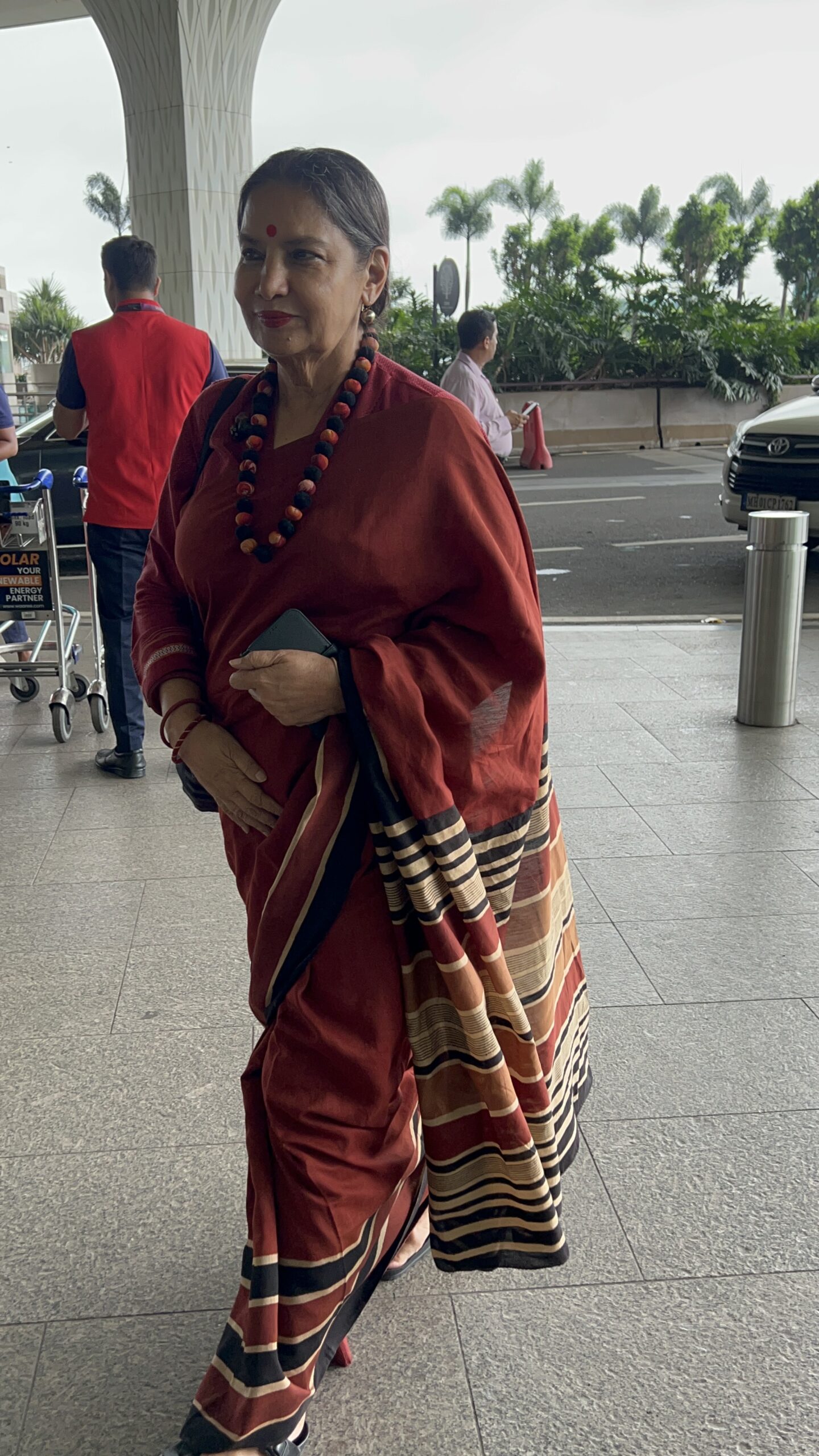 Shabana Azmi clicked at airport