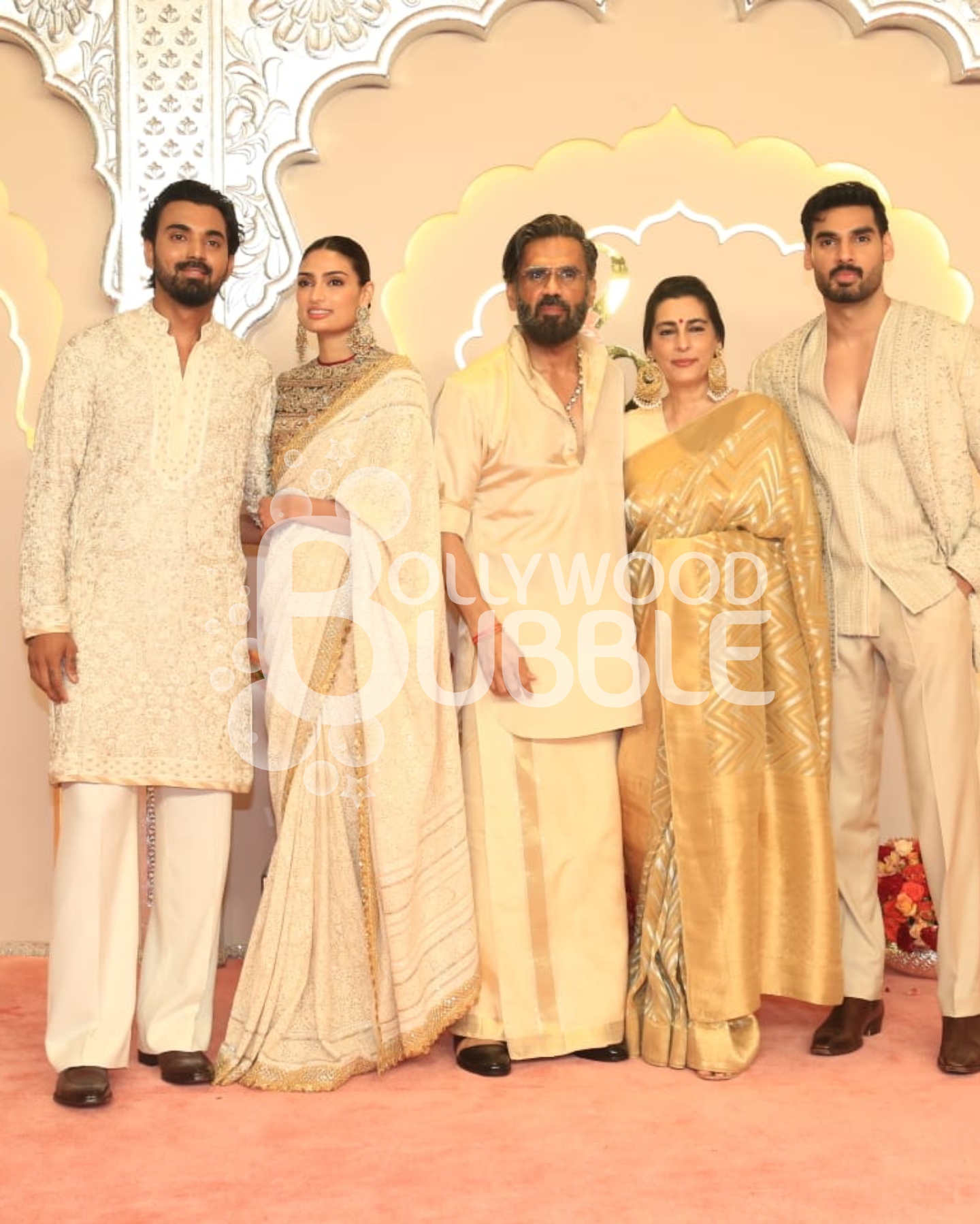 Suniel Shetty and family at Anant Ambani-Radhika Merchant wedding