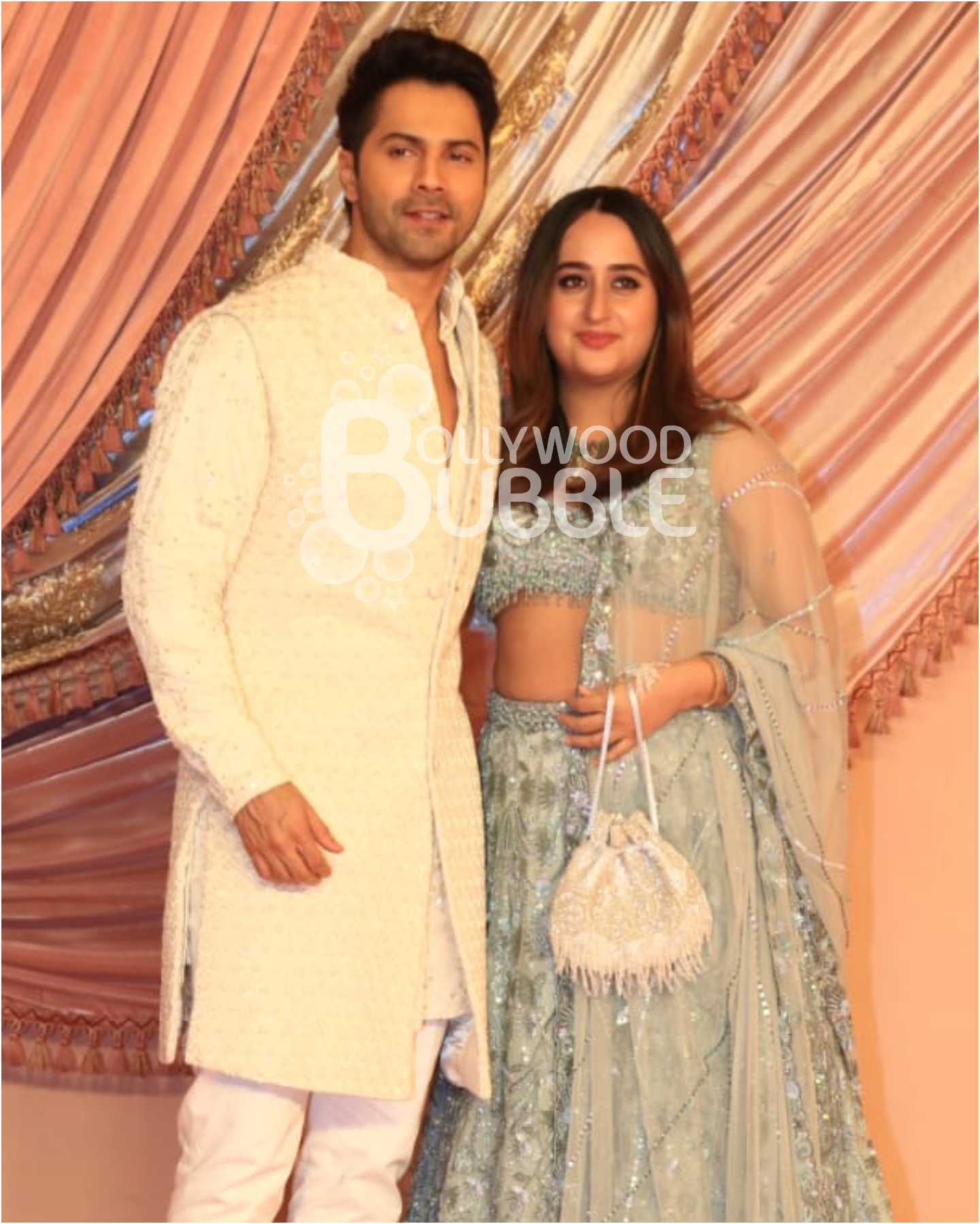 Varun and Natasha at Anant Ambani and Radhika Merchant's Sangeet ceremony