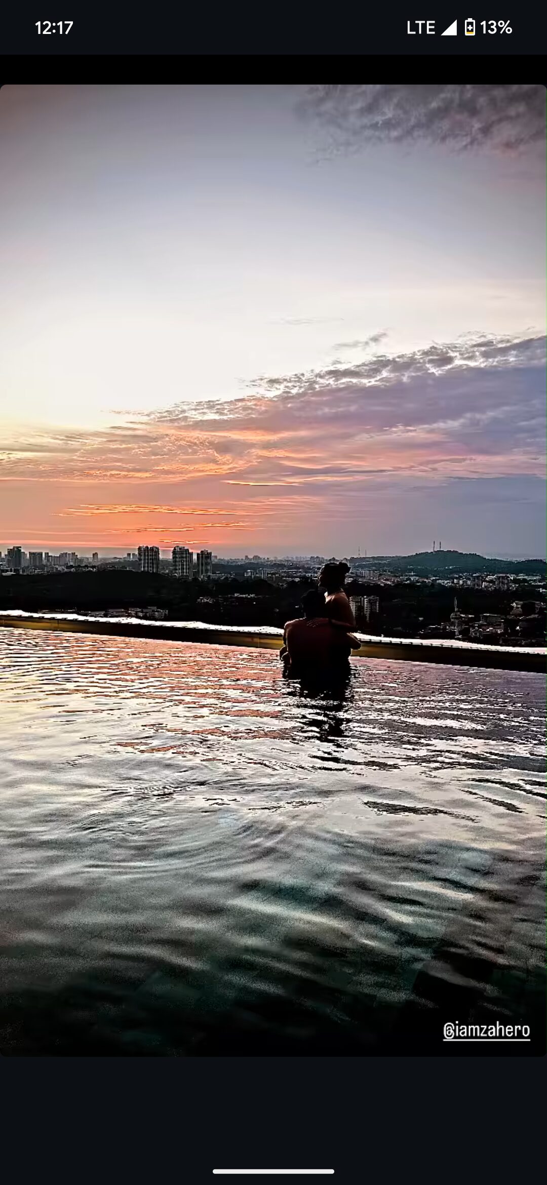 While enjoying the beautiful Sunset