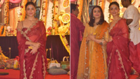 alia bhatt, durga puja pandal,