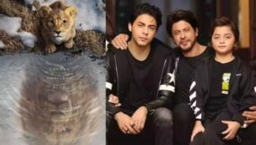 shah rukh khan, aryan khan, abram khan, mufasa_ the lion king,