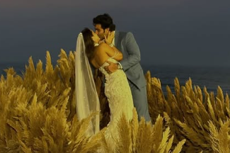 Aadar Jain, Alekha Advani share a passionate kiss on theri wedding