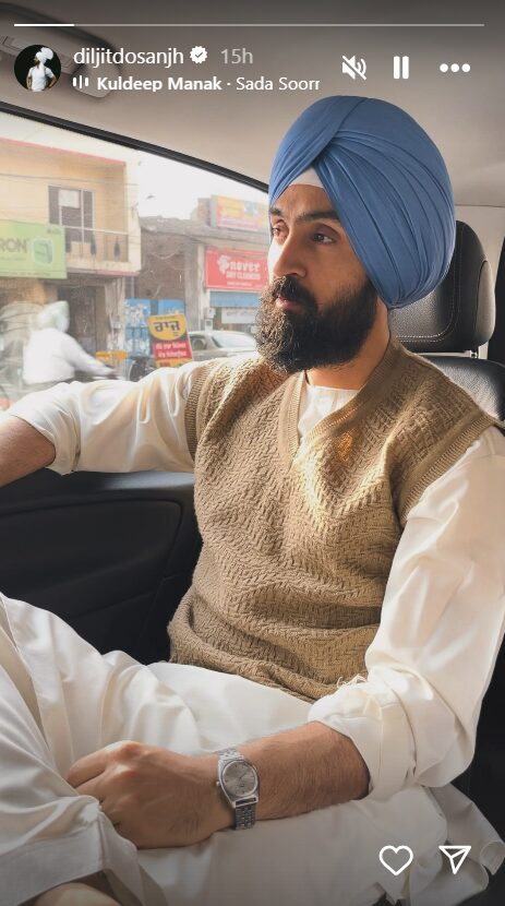 Diljit Dosanjh shares his pictures Lohri celebration