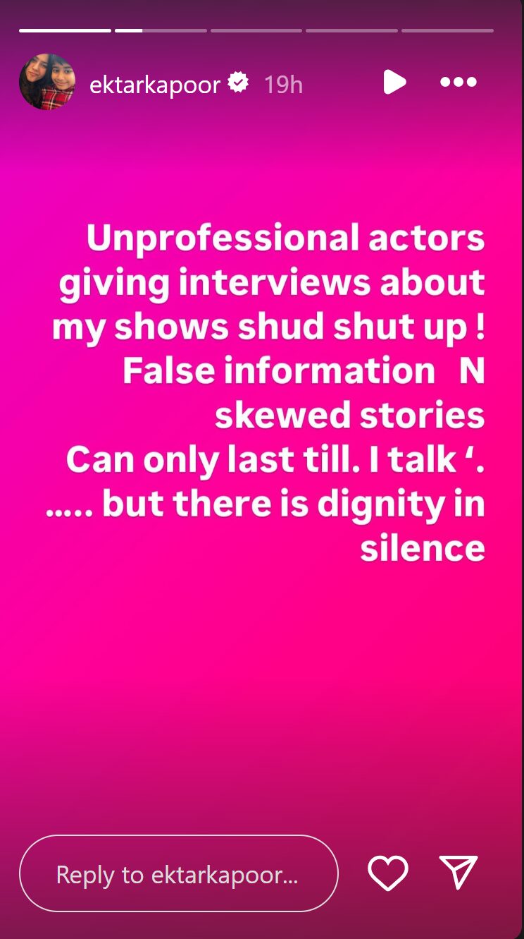 Ektaa Kapoor slams unprofessional actors