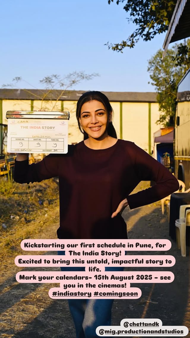 Kajal starts filming for The India Story