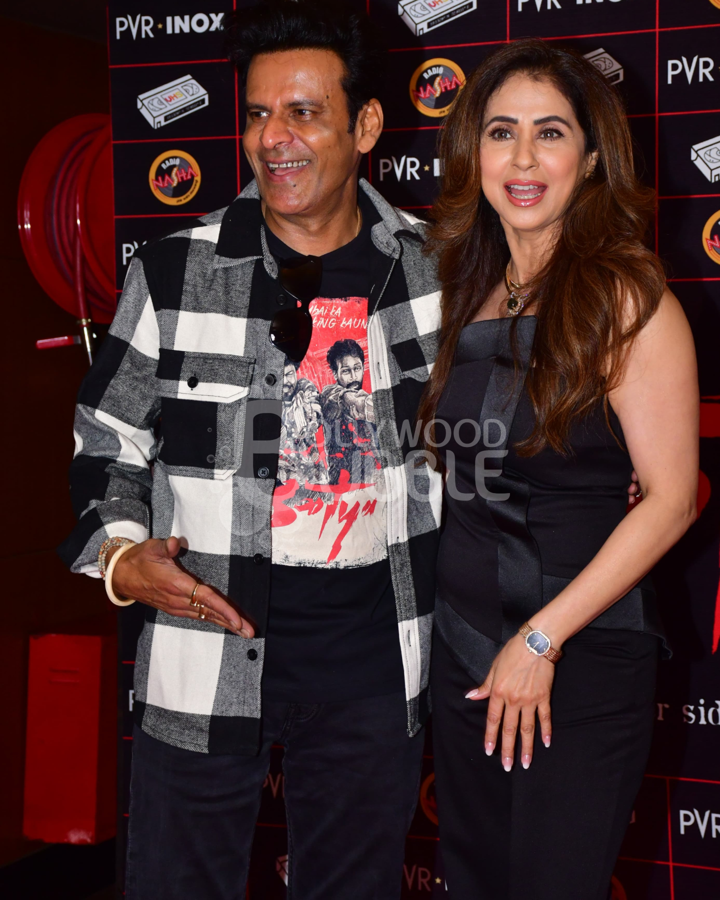 Manoj Bajpayee & Urmila Matondkar at Satya re-release event