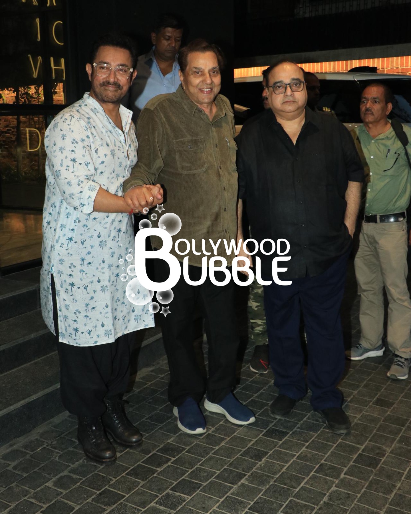 Aamir Khan & Dharmendra at Loveyapa screening
