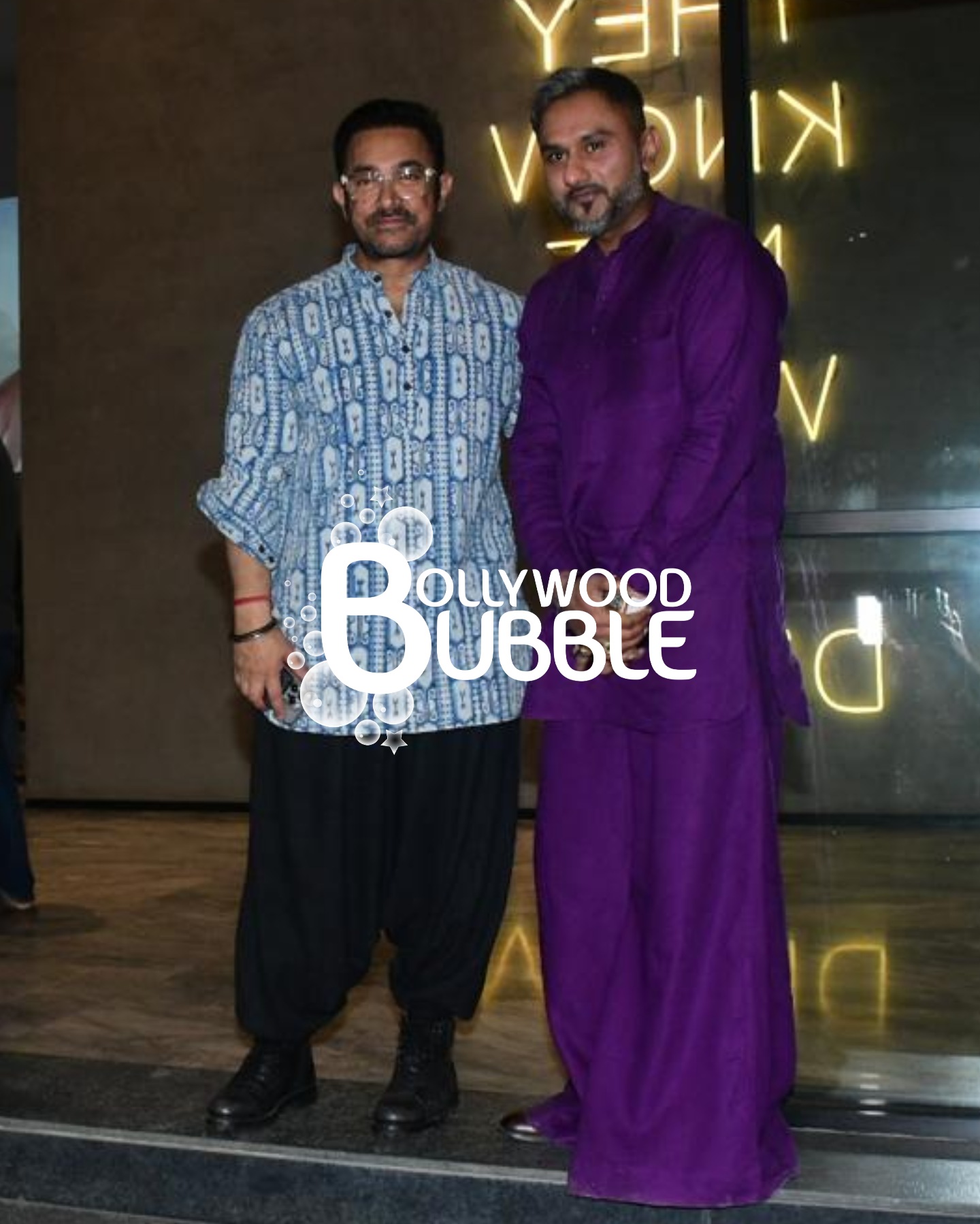Aamir Khan & Yo Yo Honey Singh at Loveyapa screening