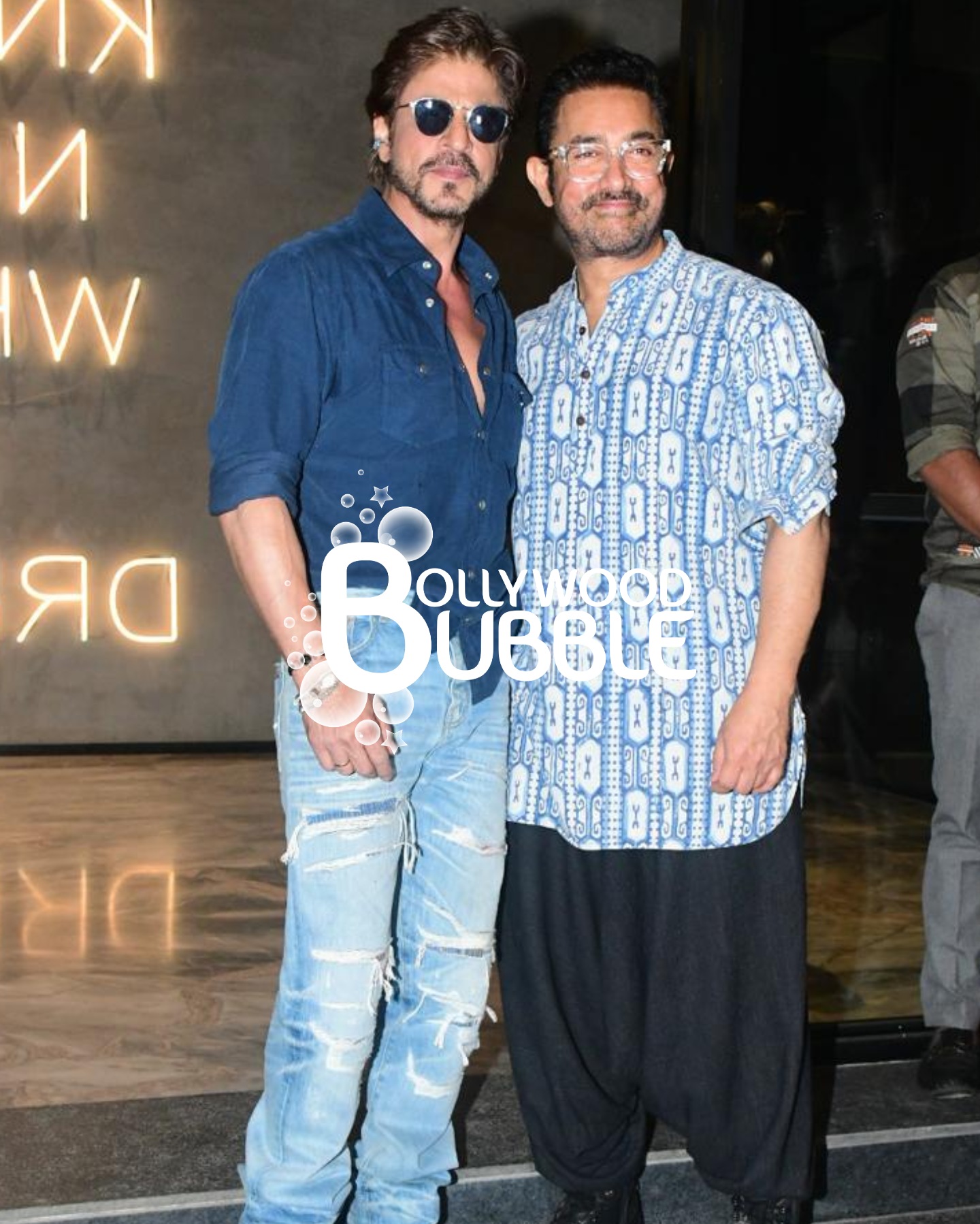Aamir Khan and Shah Rukh Khan at Loveyapa screening