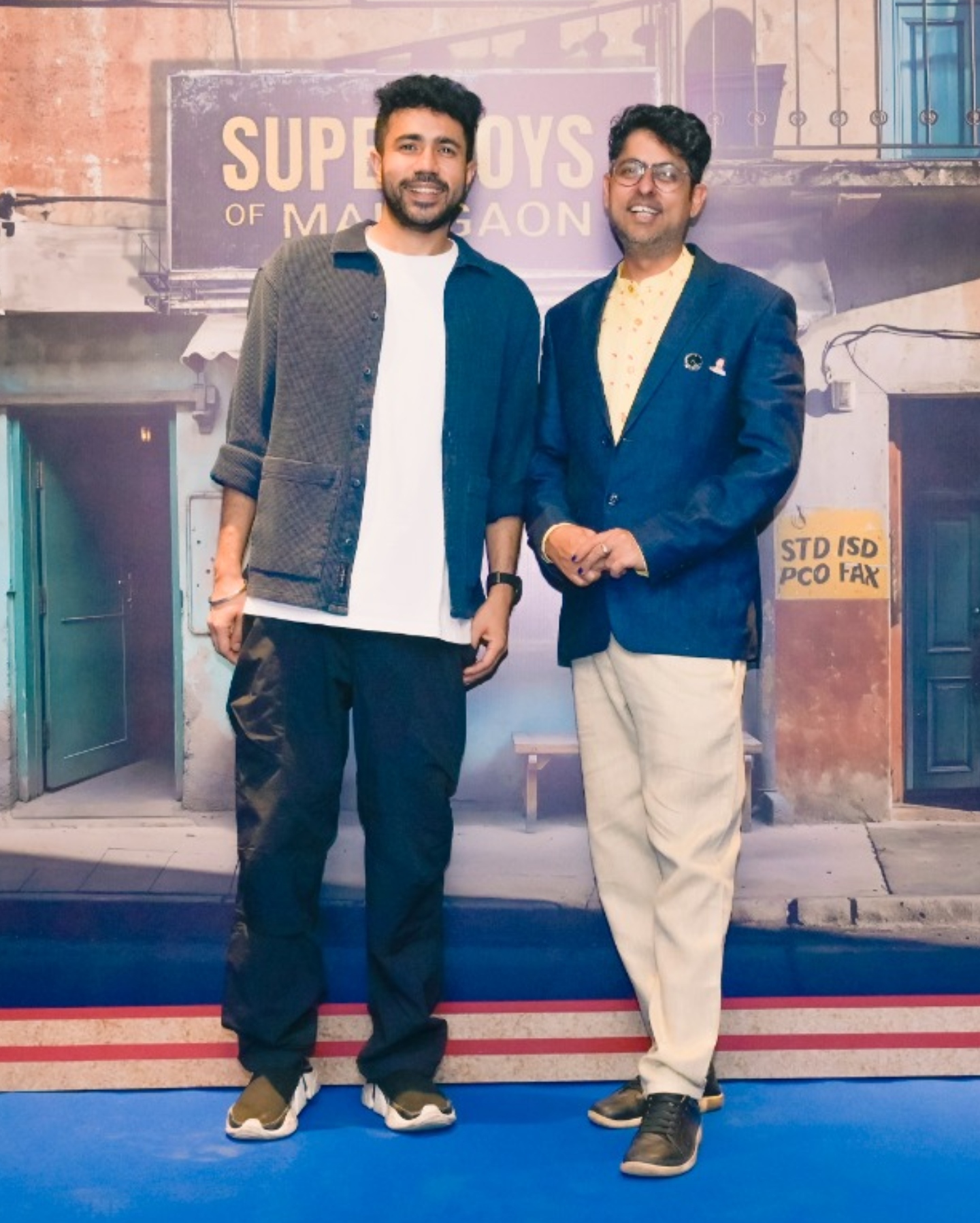 Abhishek Upmanyu and Varun Grover at Superboys of Malegaon screening
