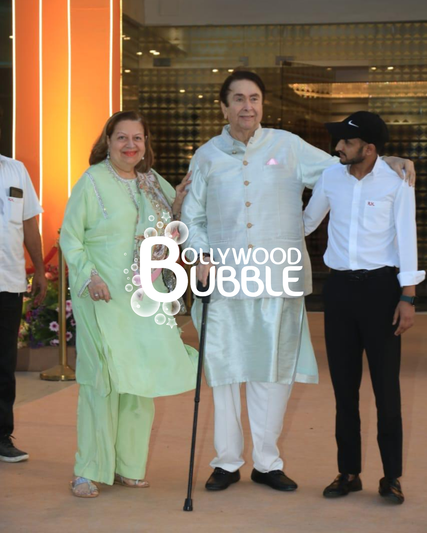 Babita Kapoor & Randhir Kapoor at Aadar Jain & Alekha Advani's Mehendi Sundowner