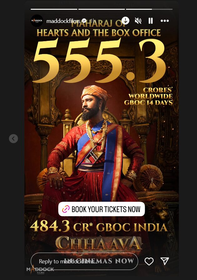 Chhaava Worldwide Box Office