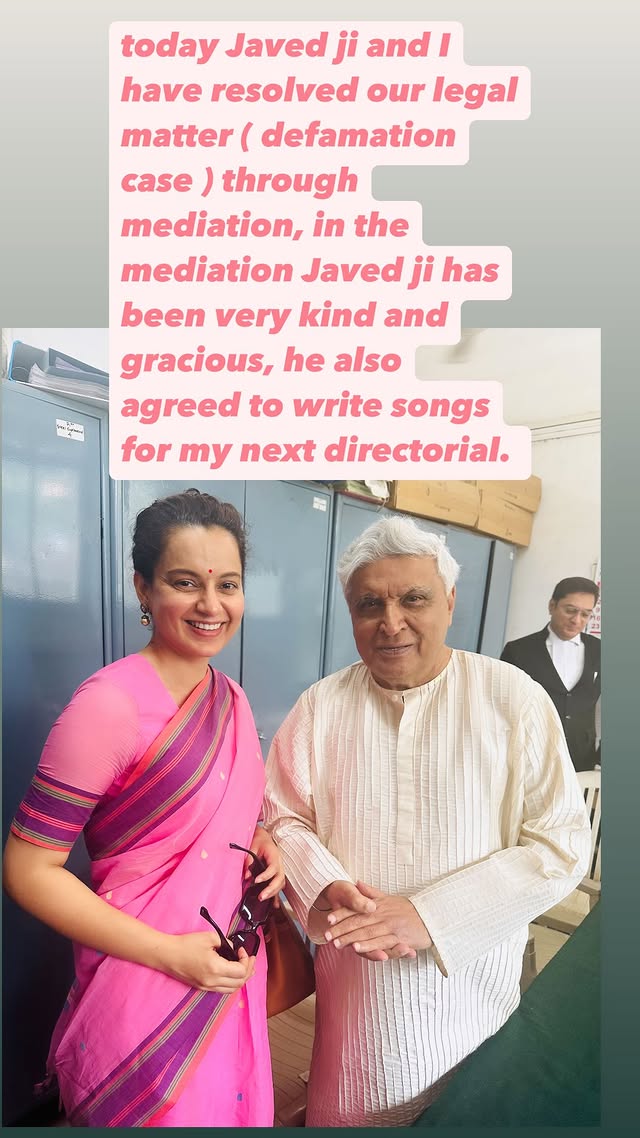 Kangana Ranaut settles defamation case with Javed Akhtar