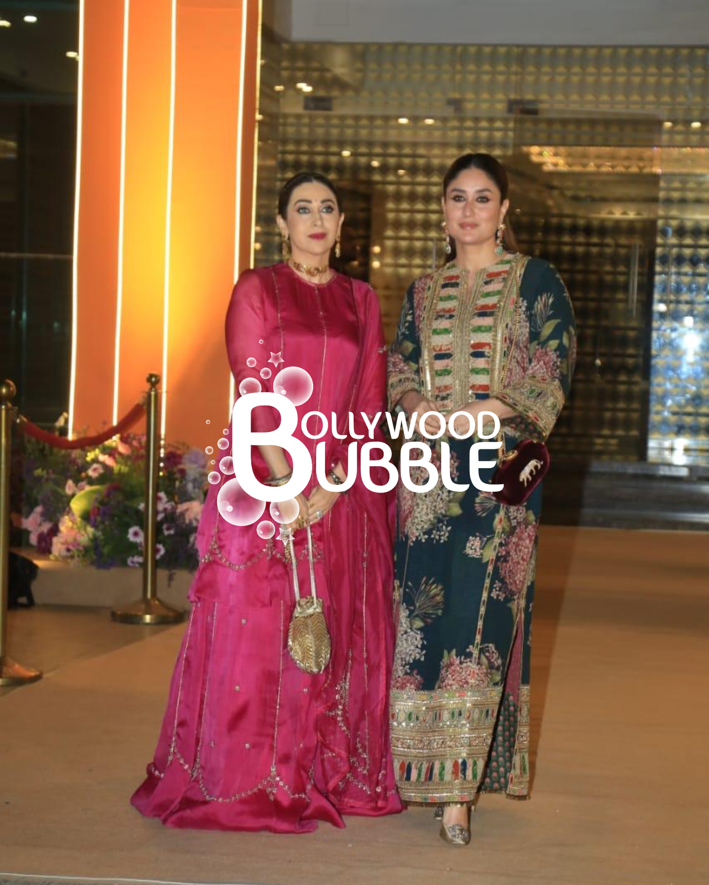 Karishma Kapoor & Kareena Kapoor Khan at Aadar Jain & Alekha Advani's Mehendi Sundowner