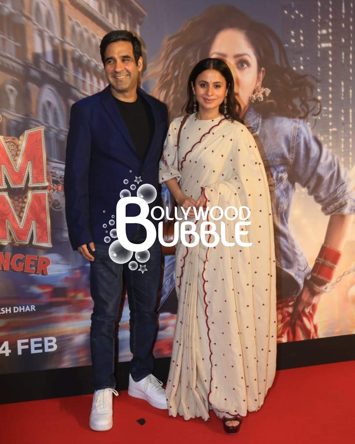 Mukul Chaddha & Rasika Duggal at the Dhoom Dhaam screening