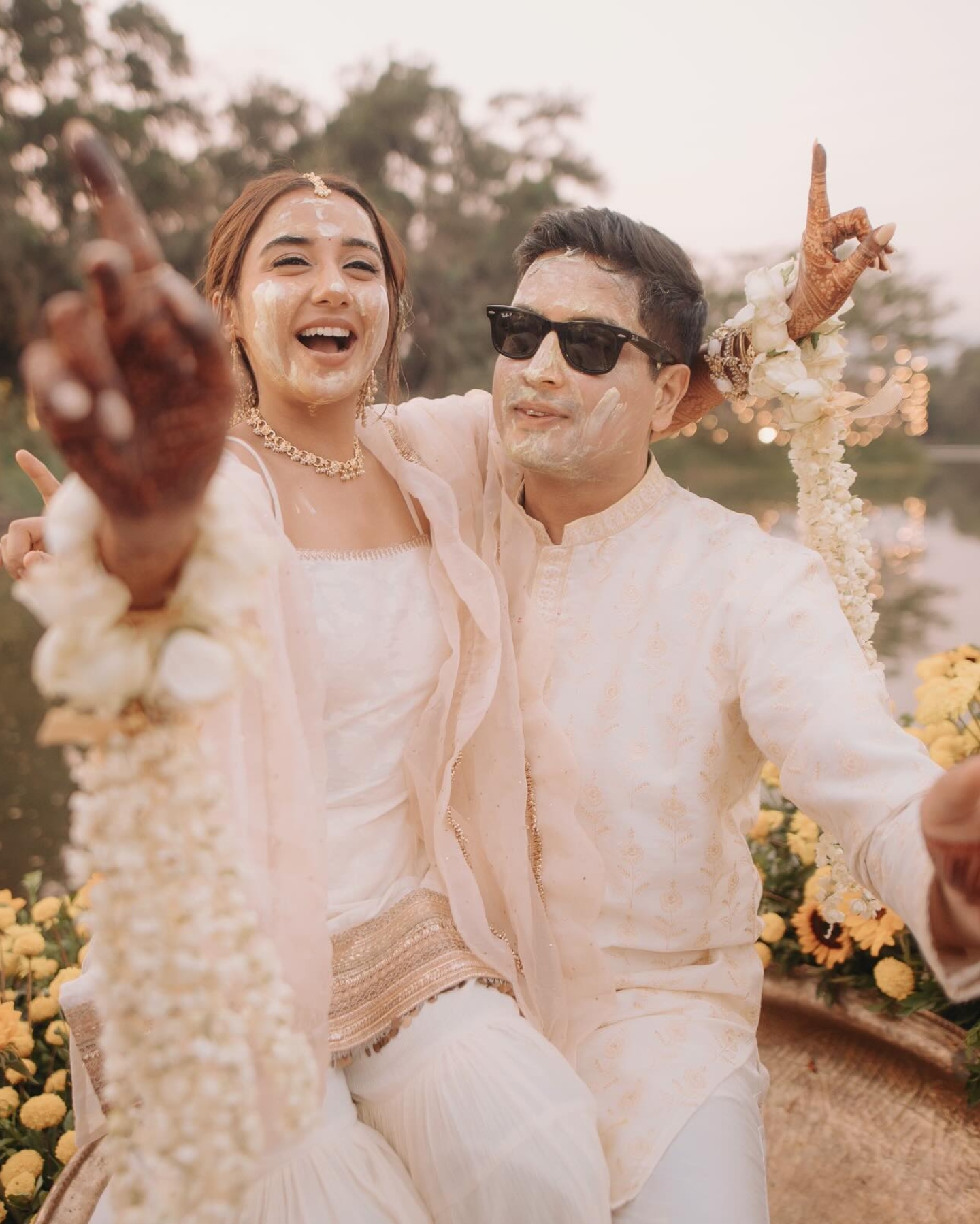 Prajakta Koli & Vrishank Khanal's Haldi ceremony