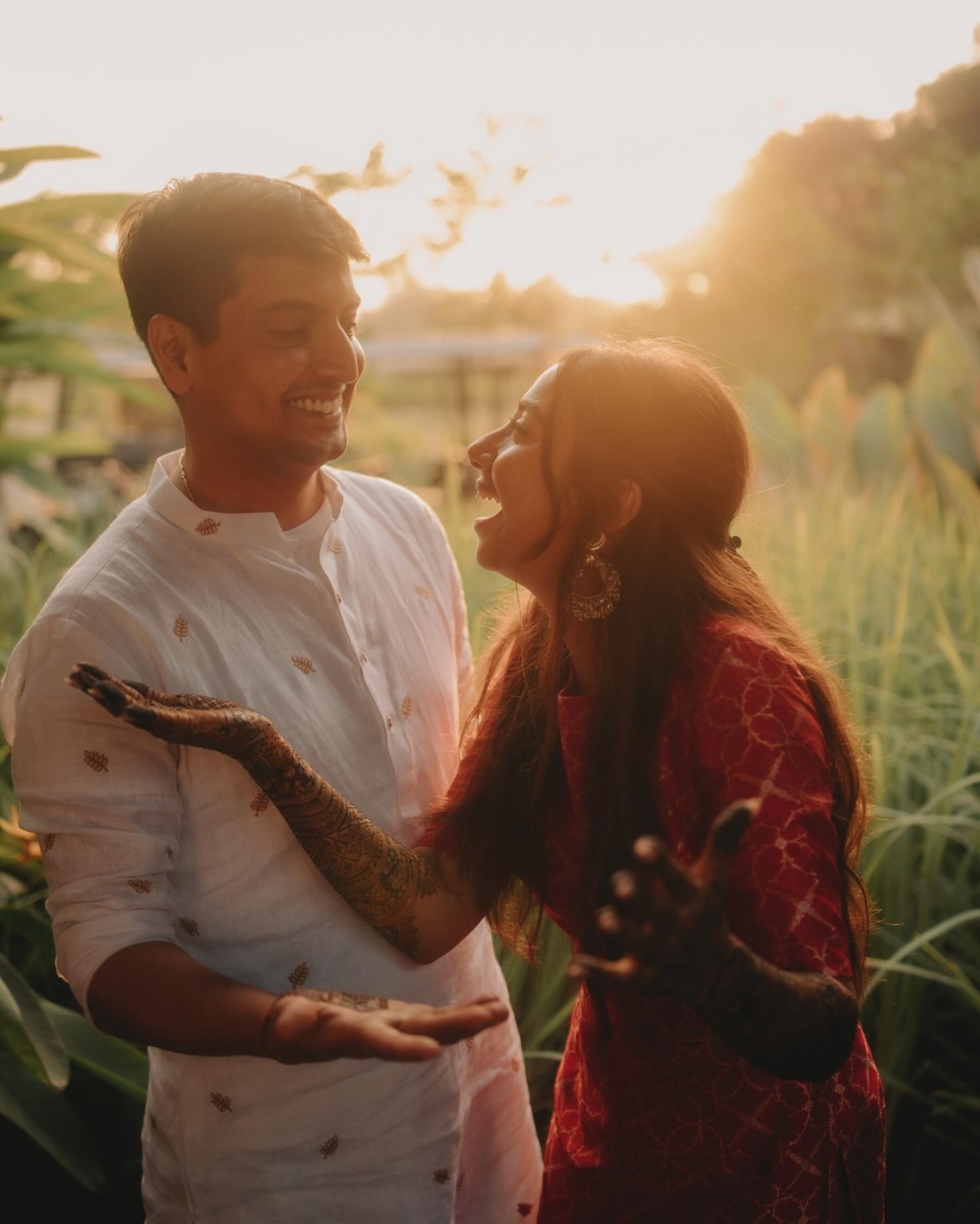 Prajakta Koli & Vrishank Khanal's Mehendi ceremony